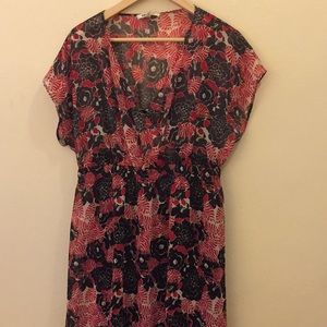 🌸 DKNYC Chiffon Floral Pattern Dress